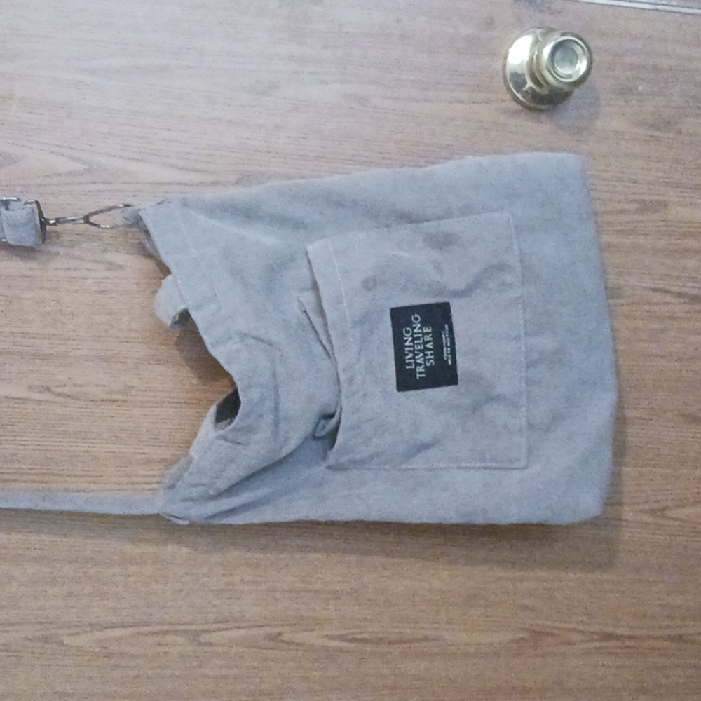 Gray  boho crossover handbag